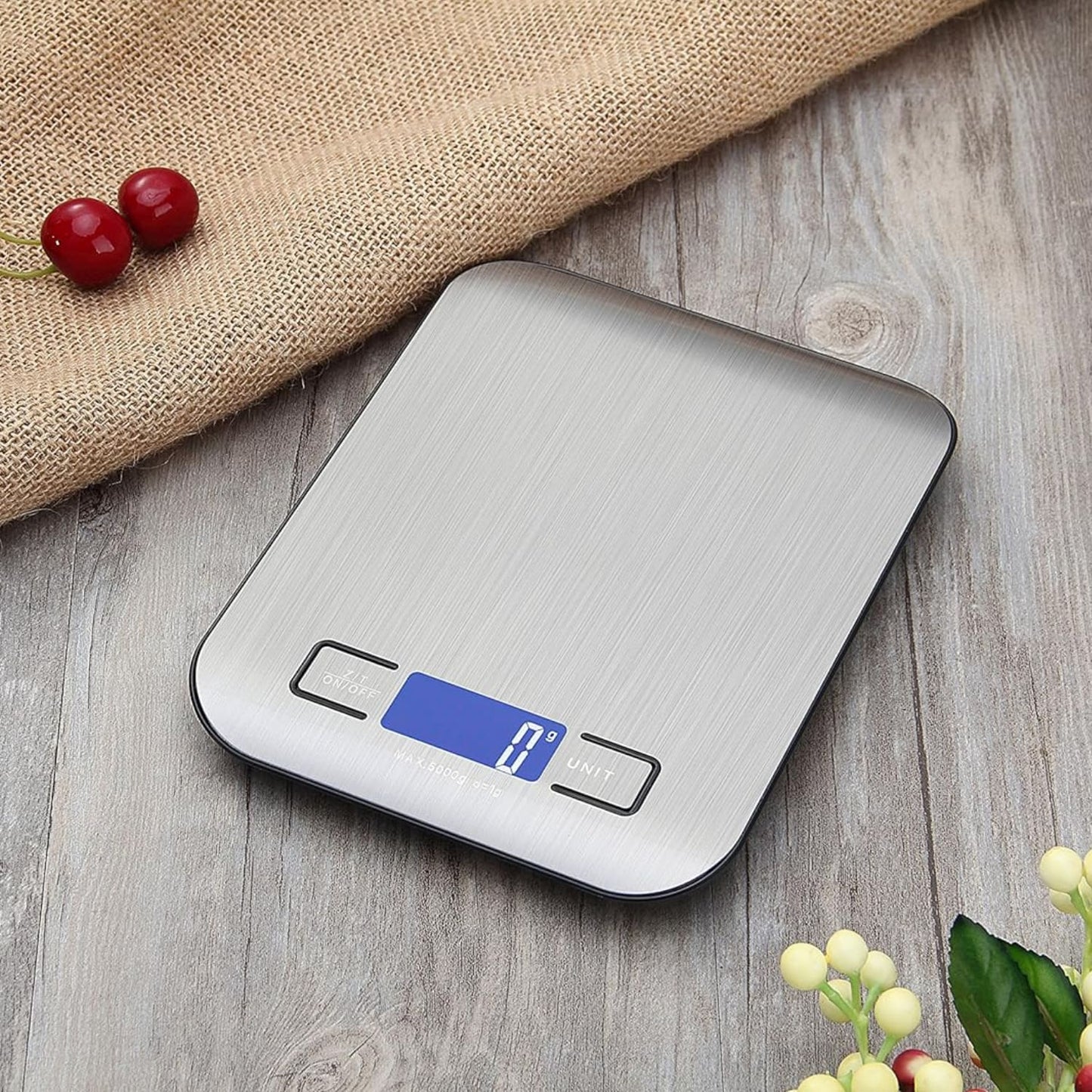 Balanza Digital De Acero 5 Kg Santú Home & Deco6#Acero