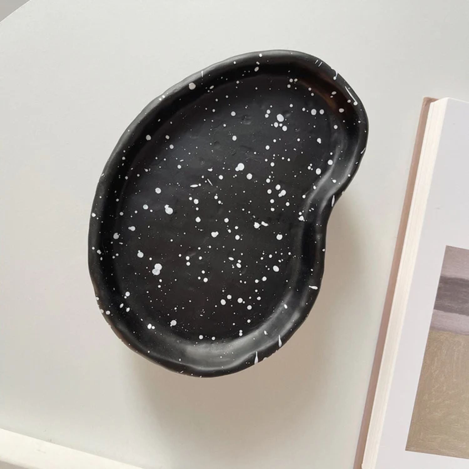 Bandeja Cerámica Pepper Terrazo Negro Santú Home & Deco5#Negro