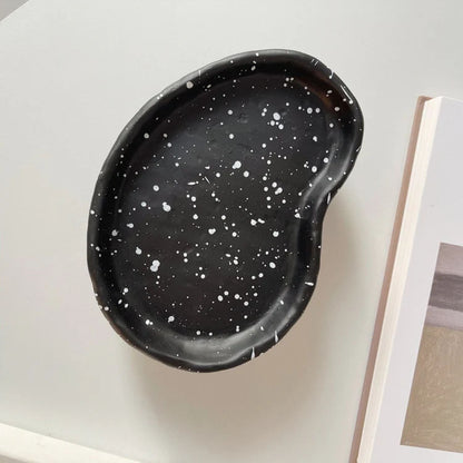 Bandeja Cerámica Pepper Terrazo Negro Santú Home & Deco5#Negro