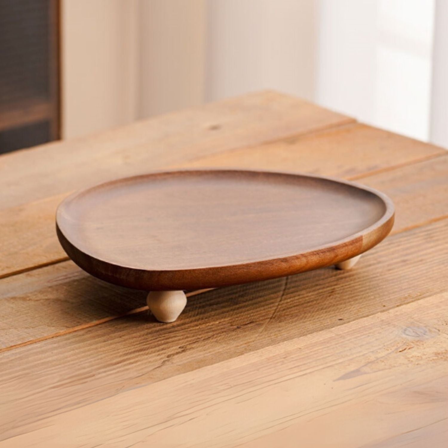 Bandeja Rústica Madera Acacia con Patas Santú Home & Deco3#Marrón