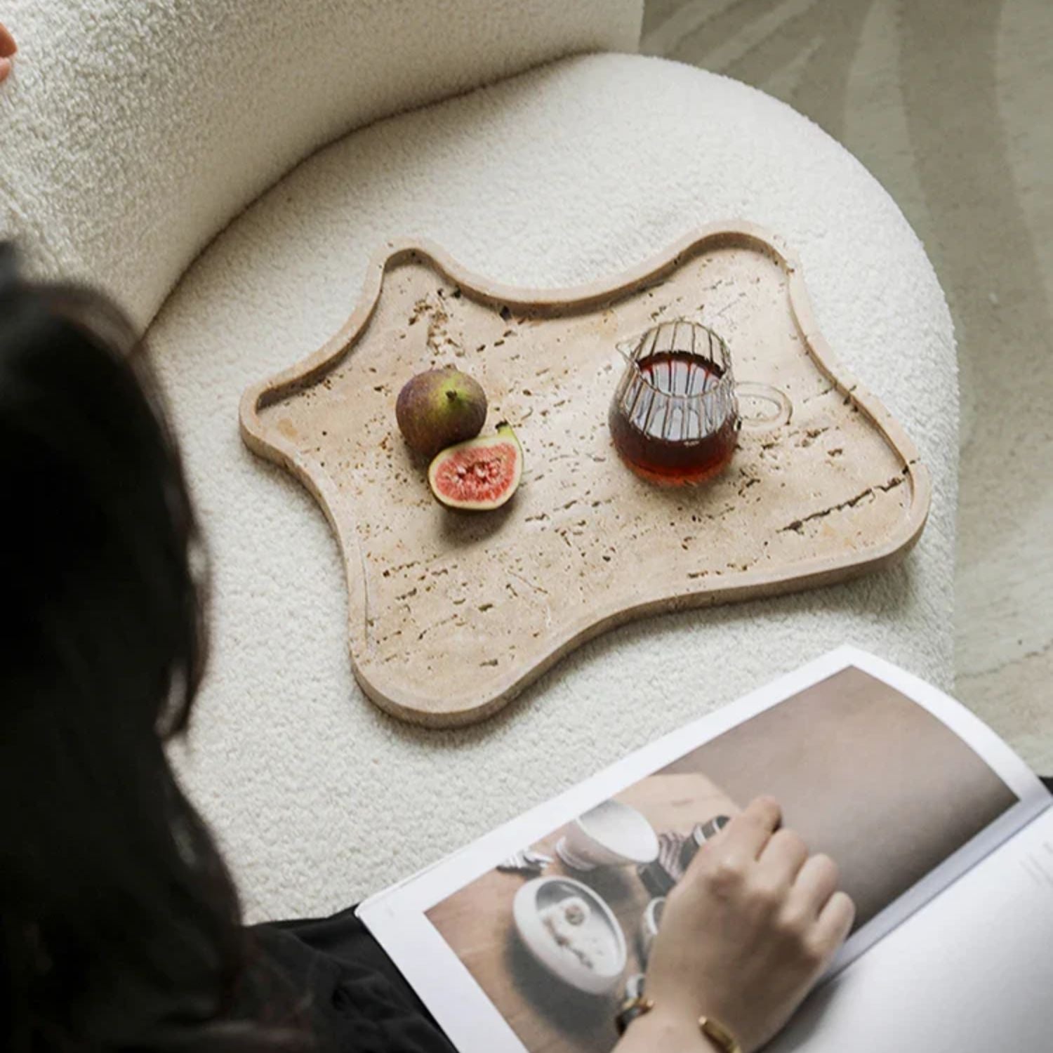 Bandeja Piedra Irregular Santú Home & Deco3#Gris