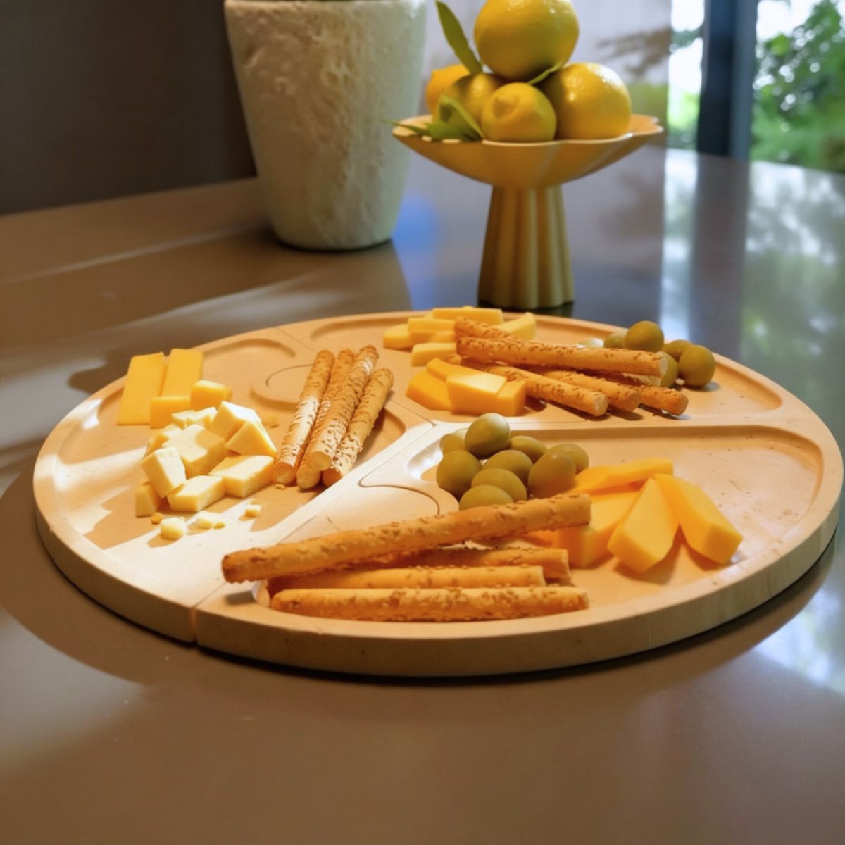 Bandeja de Piedra Puzzle Travertino Deco y Aperitivos3#undefined