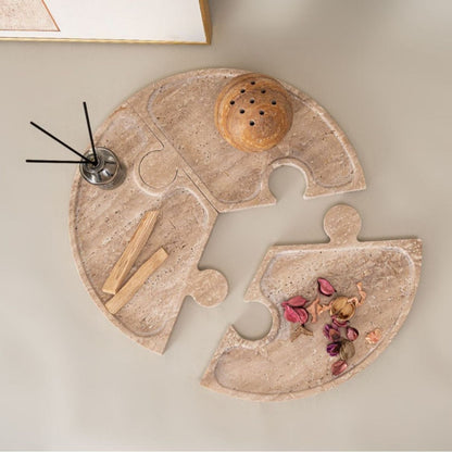 Bandeja de Piedra Puzzle Travertino Deco y Aperitivos4#undefined