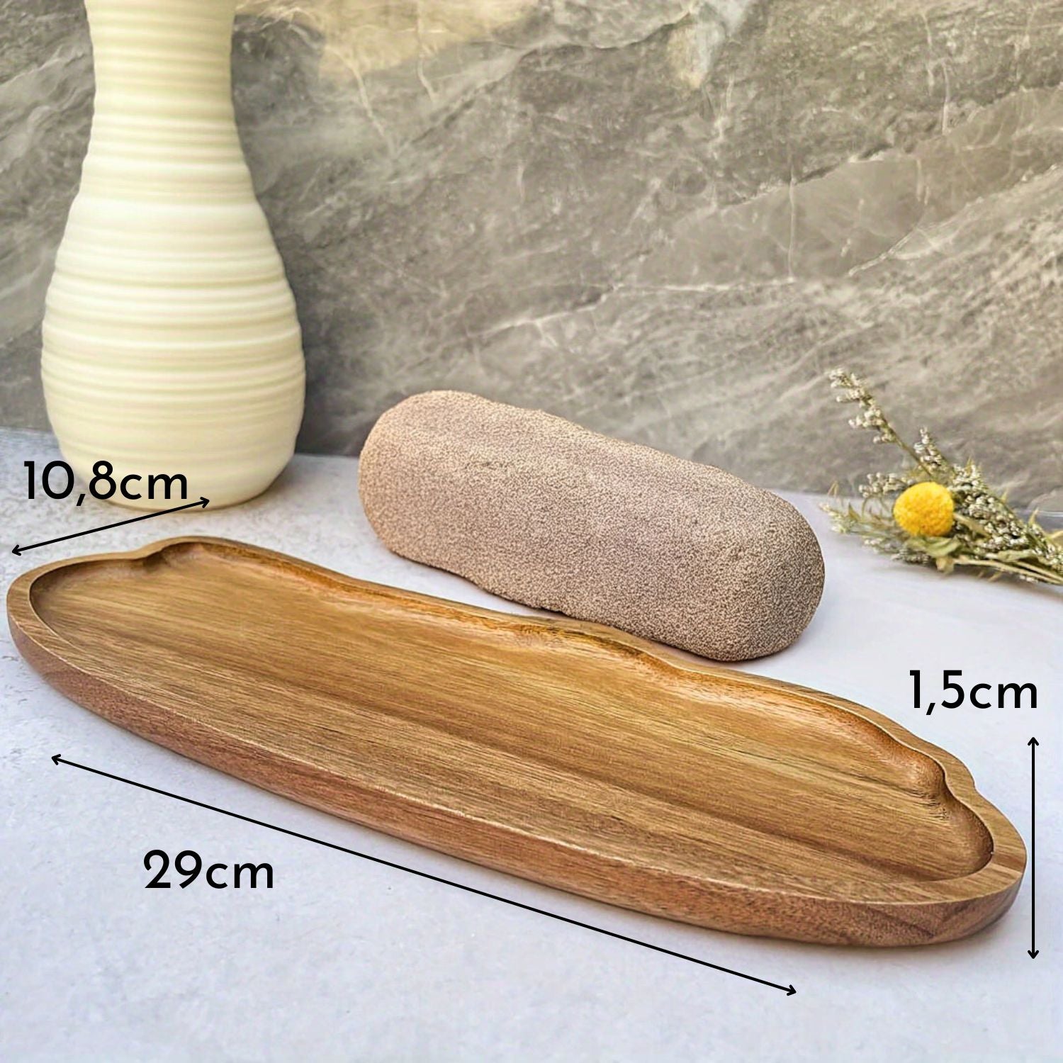 Bandeja Madera Acacia Irregular Santú Home & Deco6#Marrón