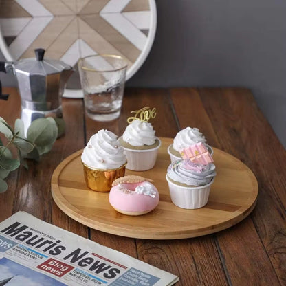 Bandeja Para Aperitivos Redonda Santú Home & Deco4#Blanco