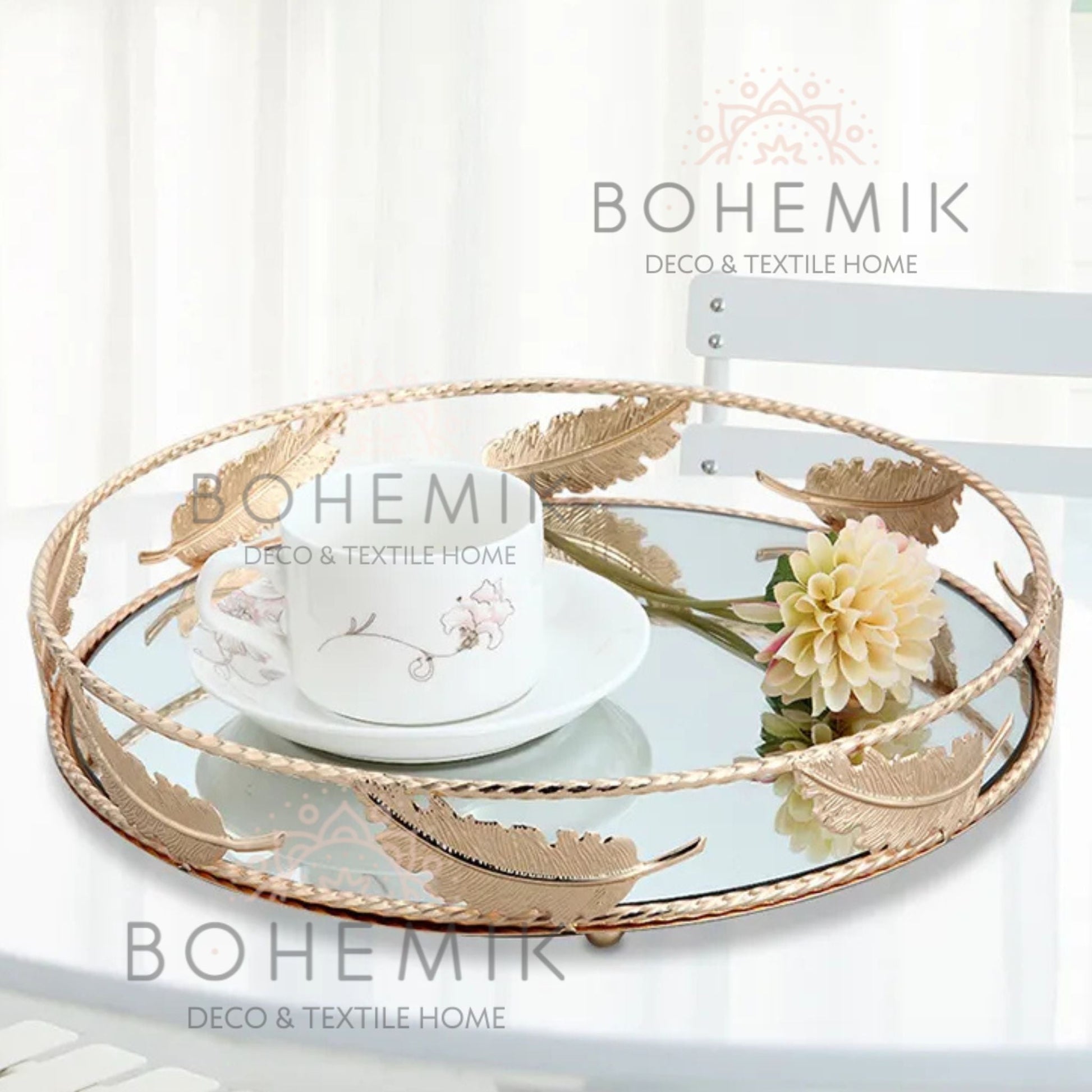 Bandeja Hojas Doradas Bohemik5#Dorado
