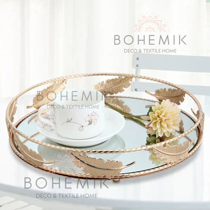 Bandeja Hojas Doradas Bohemik5#Dorado