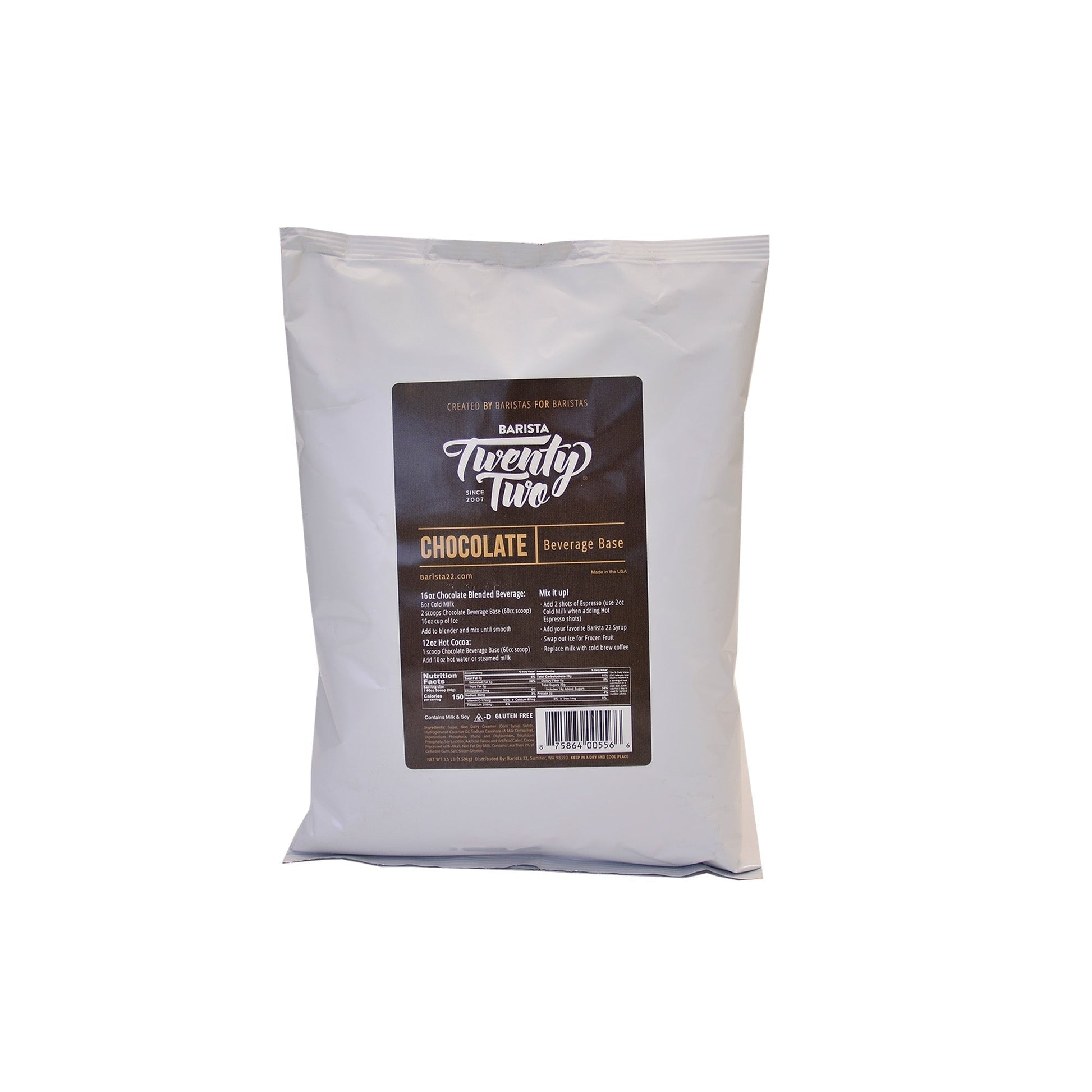 Base Para Chocolate Caliente Barista221#Sin color