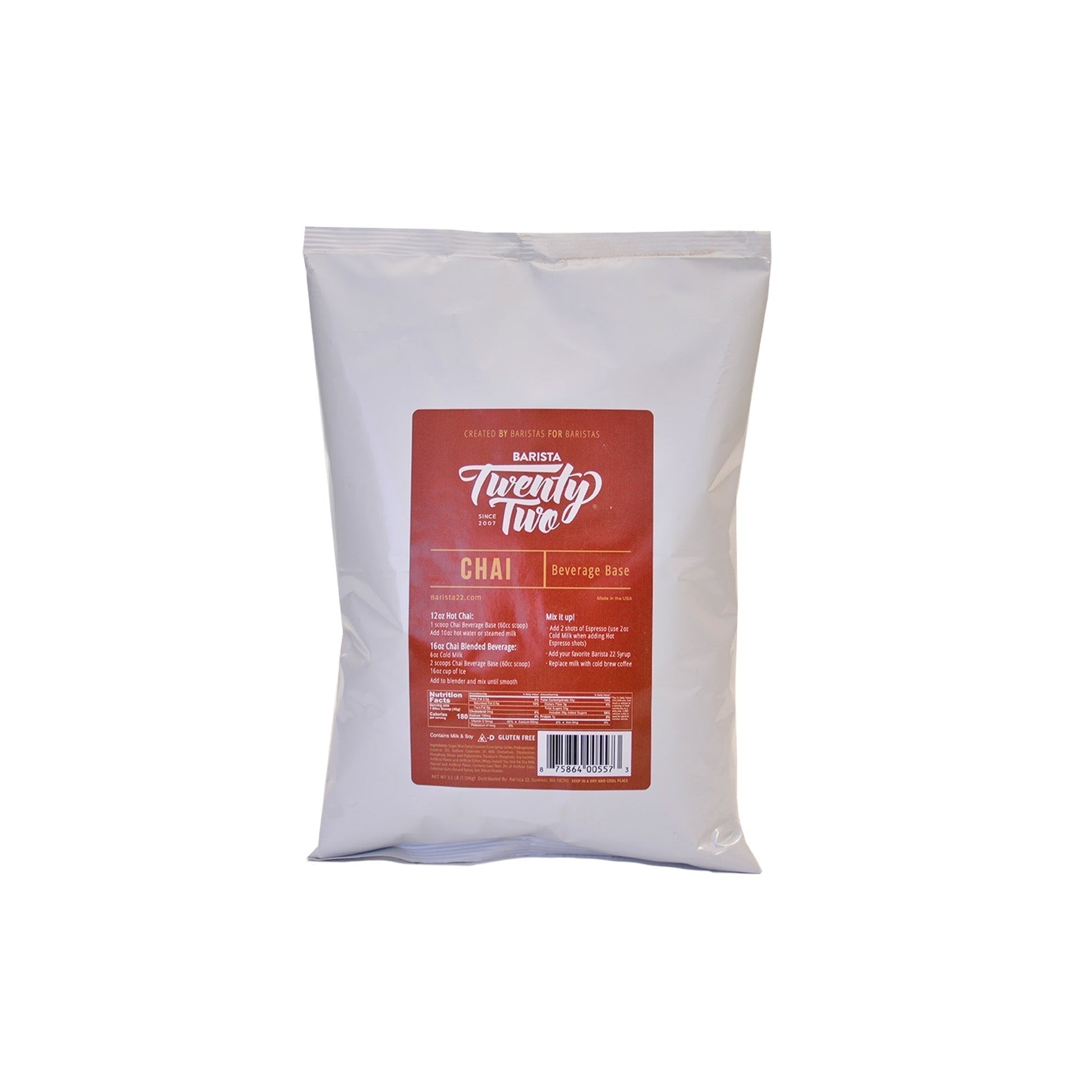 Base Para Té Chai Barista221#Sin color