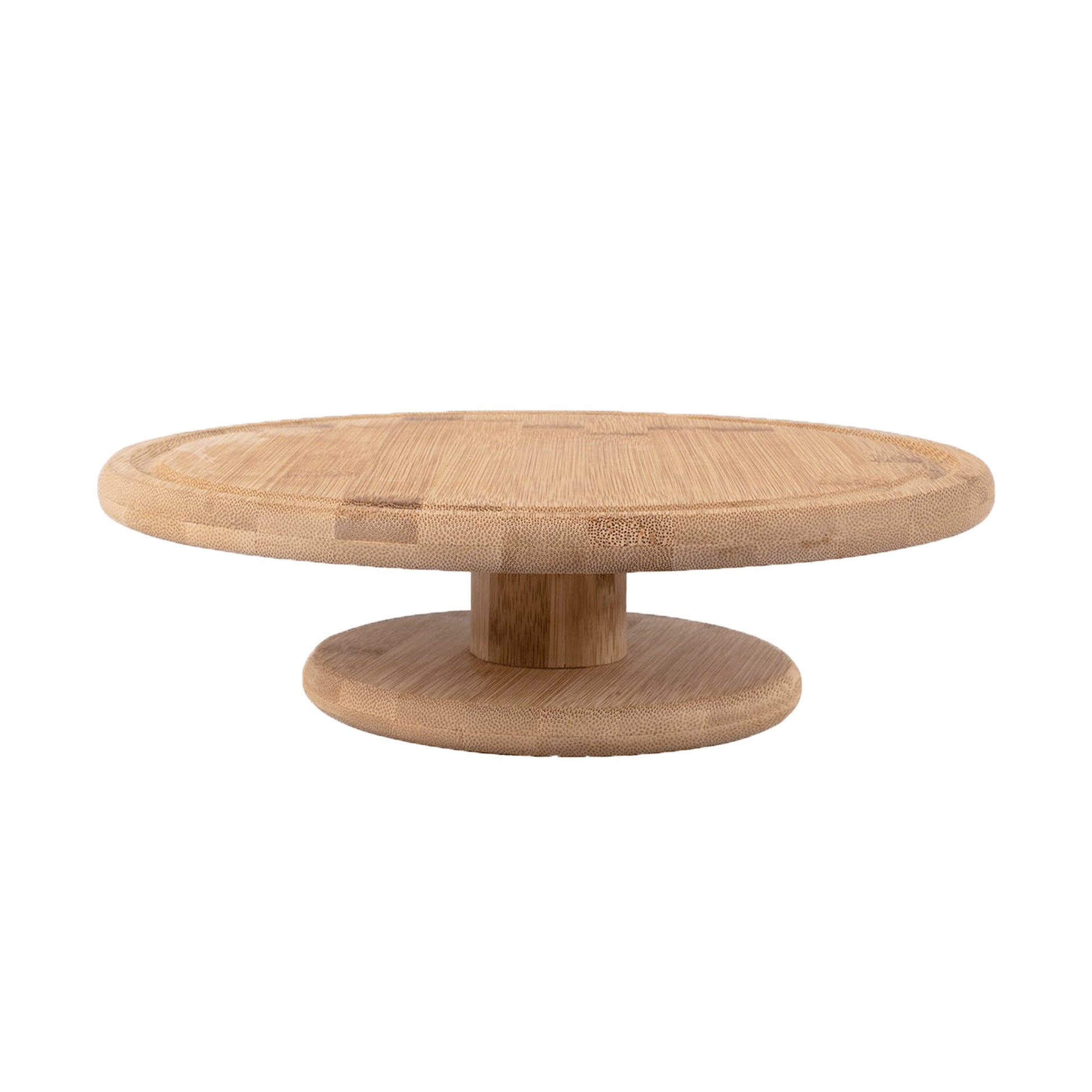 Porta Torta Con Pedestal Bambú (Sin Tapa) 27,5 Cm Ou1#Sin color