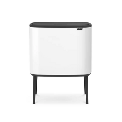 Basurero Bo Touch Balde Plástico 11 + 23 Lts Brabantia6#Blanco