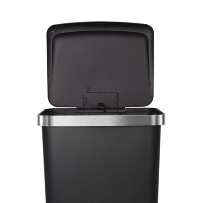 Basurero Apilable Negro 45 Lts EKO