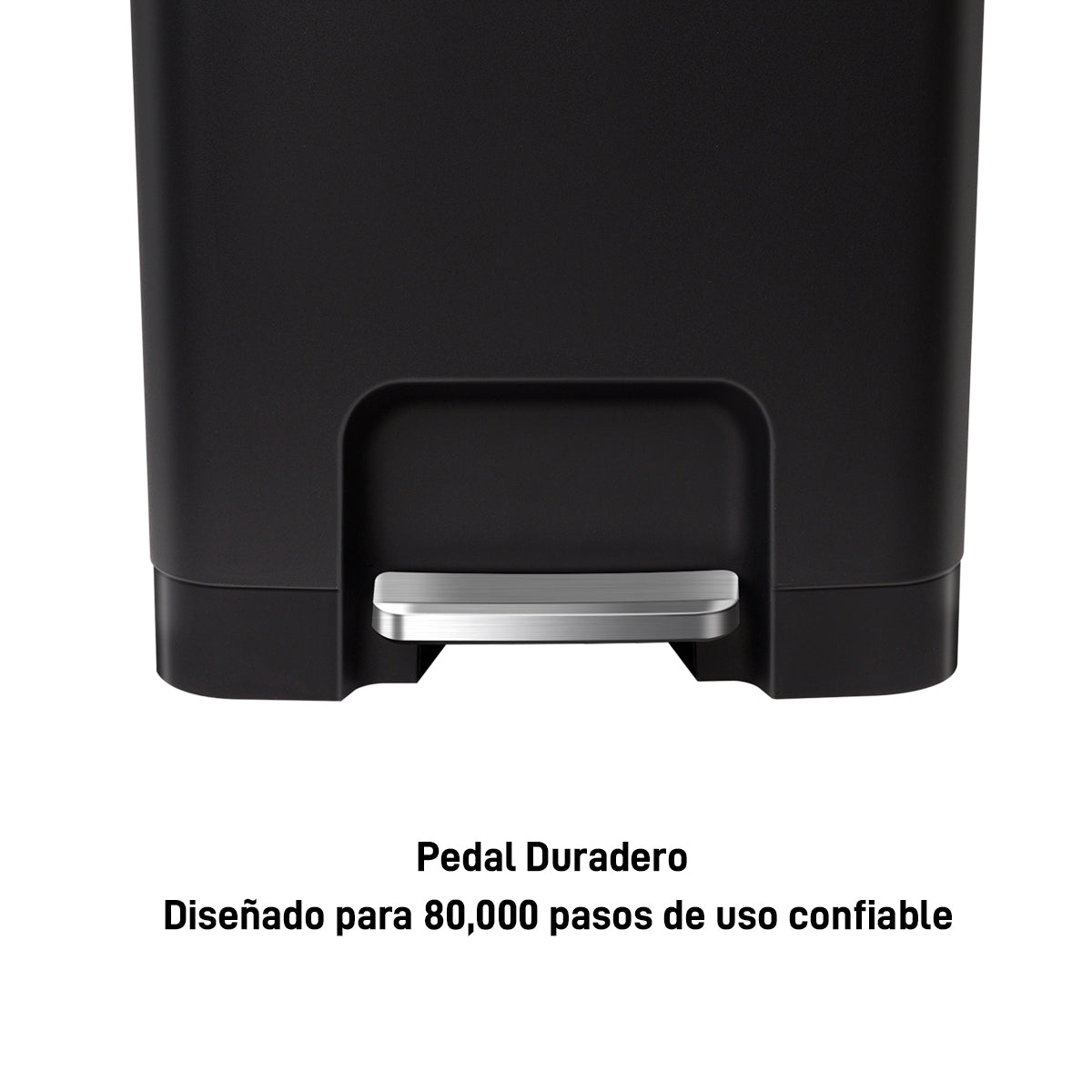 Basurero Apilable Negro 45 Lts EKO