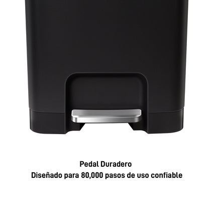 Basurero Apilable Negro 45 Lts EKO