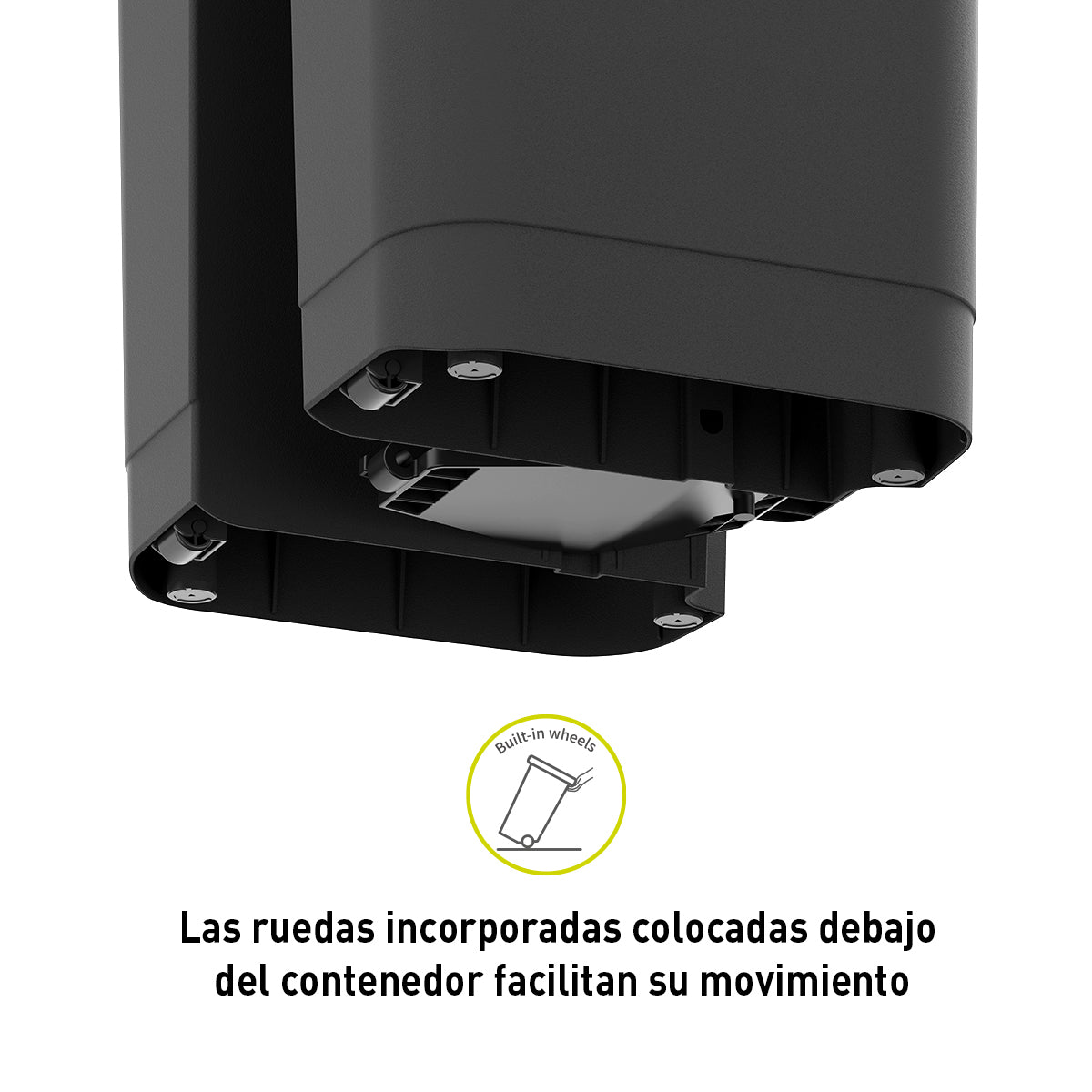 Basurero Apilable Negro 45 Lts EKO