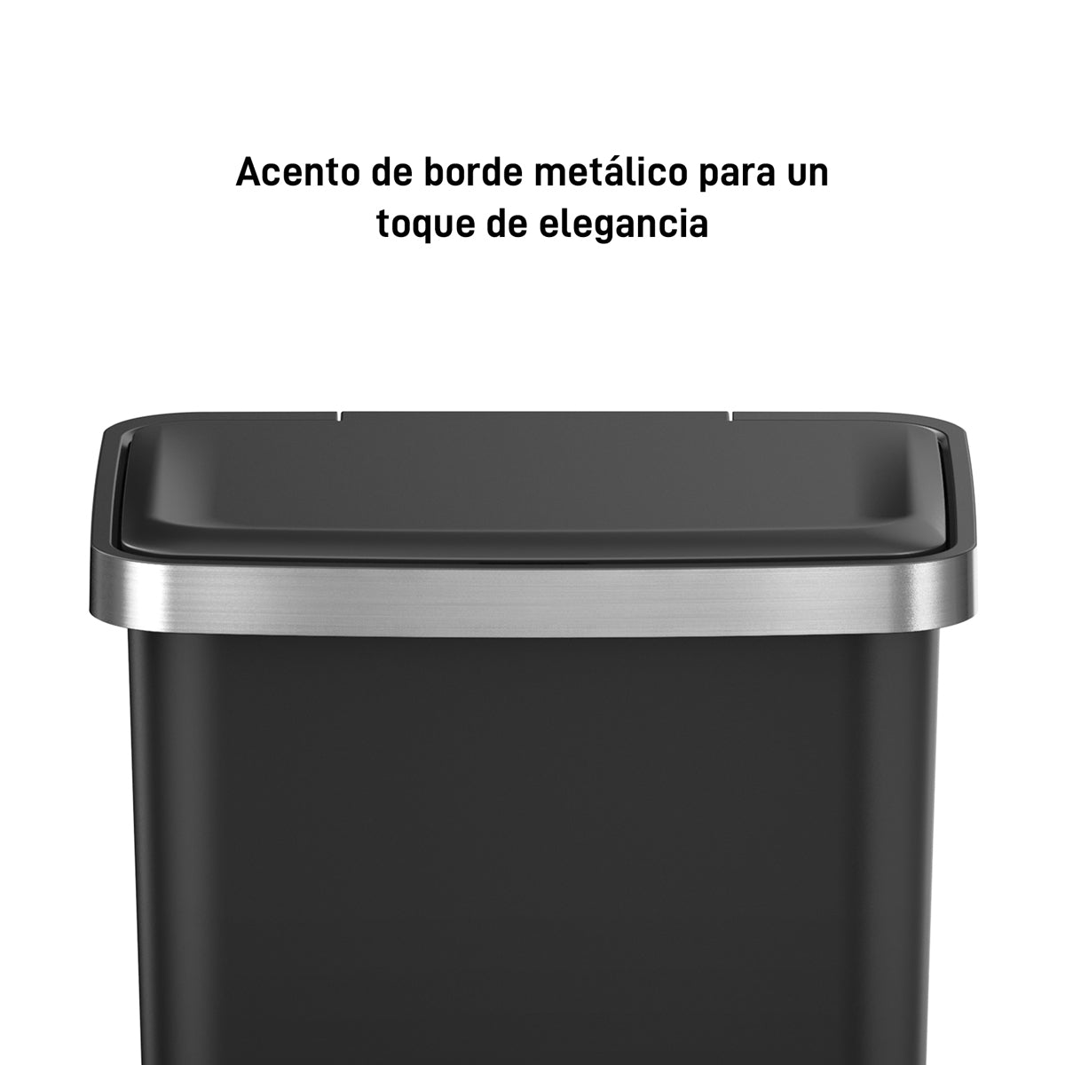 Basurero Apilable Negro 45 Lts EKO