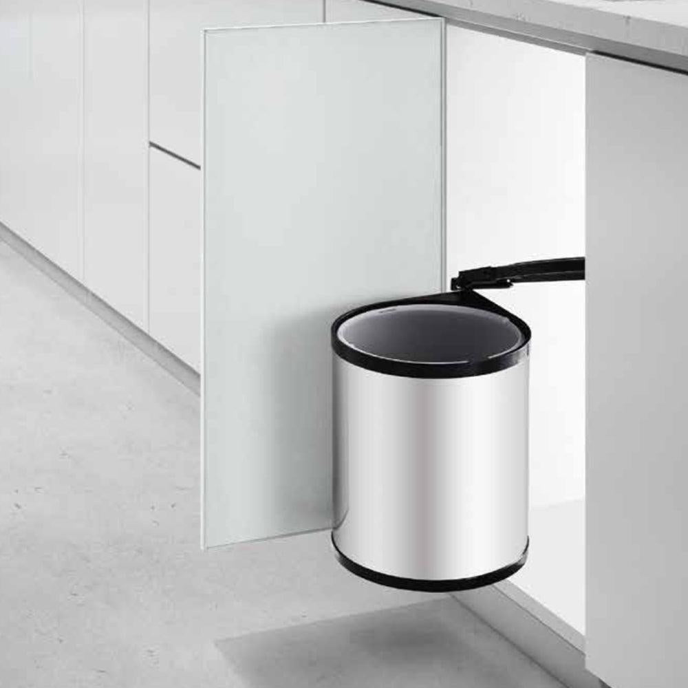 Basurero bigbox para puerta 400mm inox HBT1#Gris