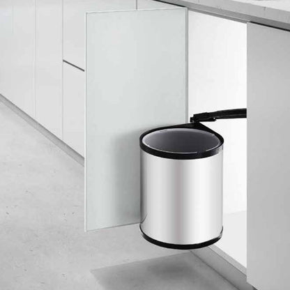 Basurero bigbox para puerta 400mm inox HBT1#Gris