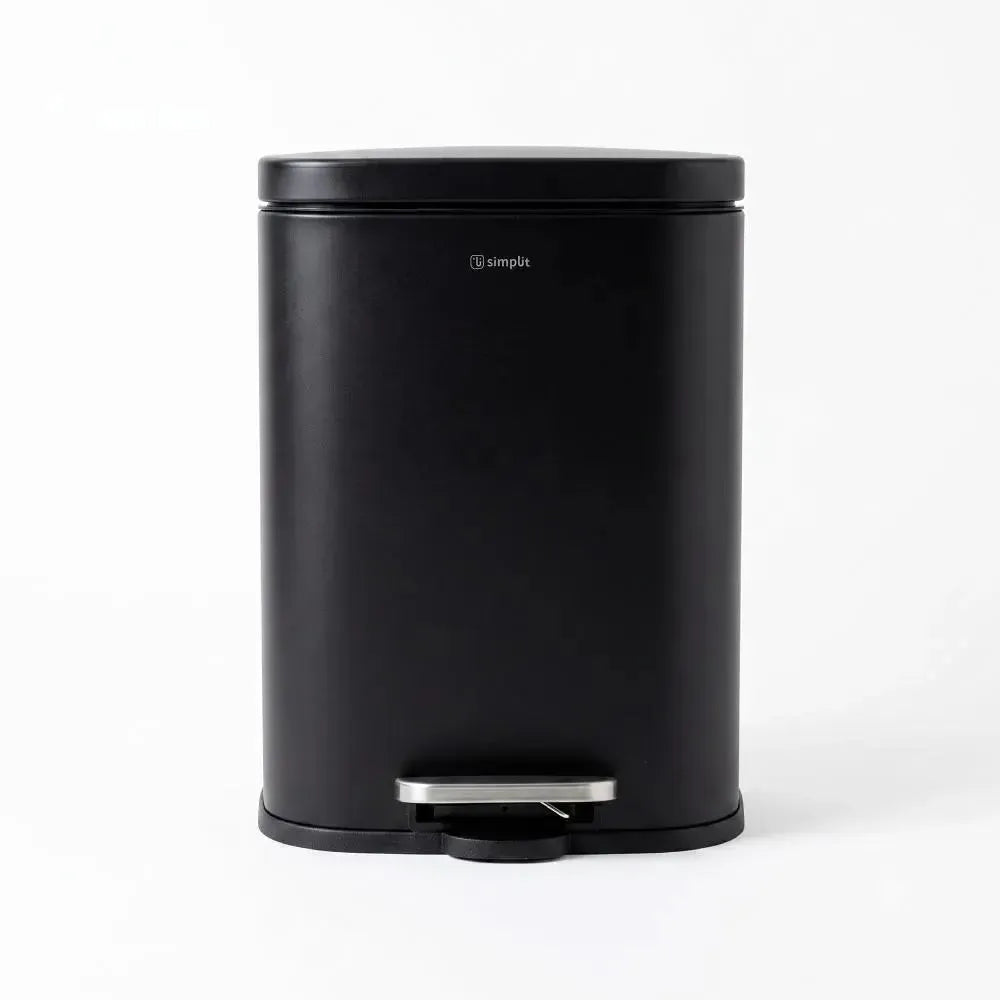 Basurero Cocina Livorno 12Lt Pedal Acero Inox Simplit-Basureros