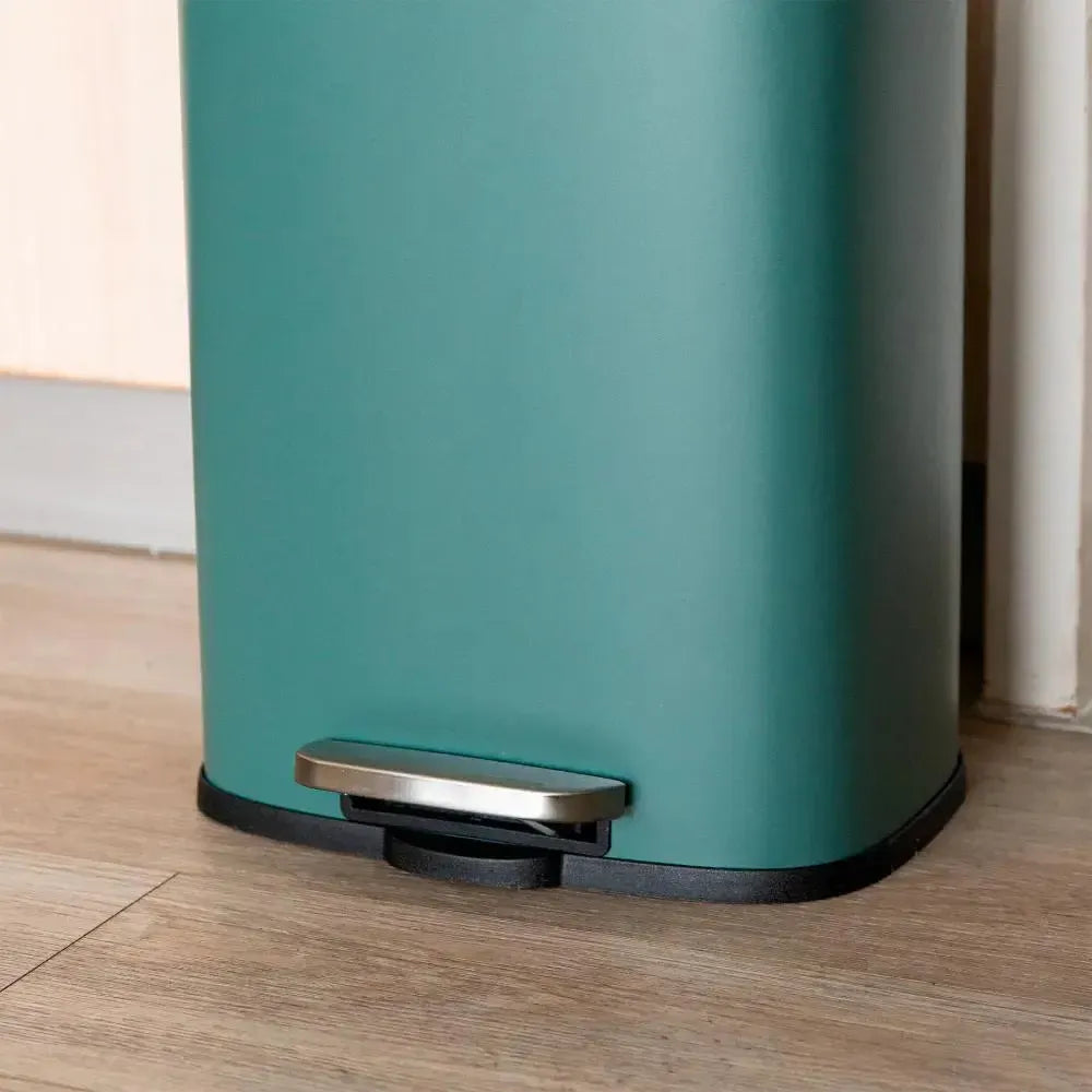 Basurero Cocina Lucca 12Lt Pedal Acero Inox Simplit-Basureros
