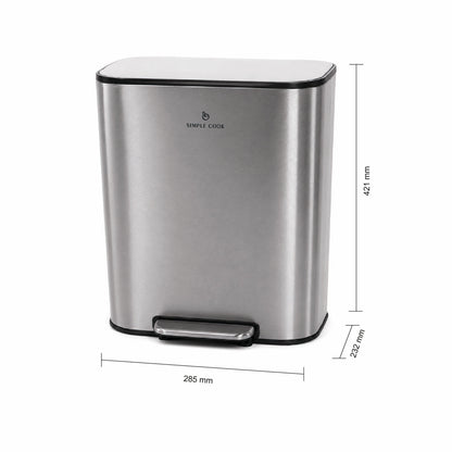 Basurero con Pedal 12 Lts Simple Cook-Basureros