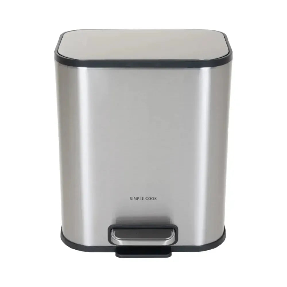 Basurero Con Pedal Mate y Acabado Anti Huellas 5 Lts Simple Cook