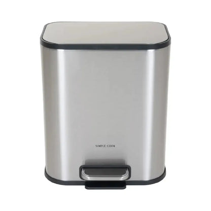 Basurero Con Pedal Mate y Acabado Anti Huellas 5 Lts Simple Cook