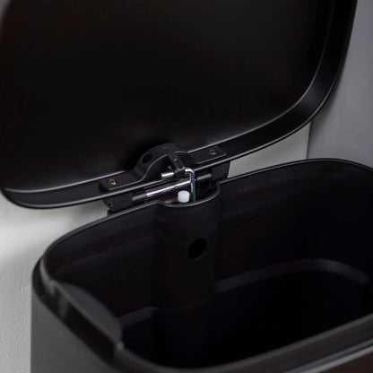 Basurero Con Pedal Negro Mate 30 Lts Simple Cook