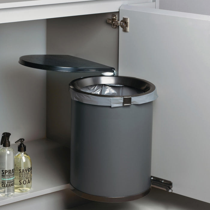 Basurero Mullboy 30L Para Puerta 450 mm Antracita-Basureros