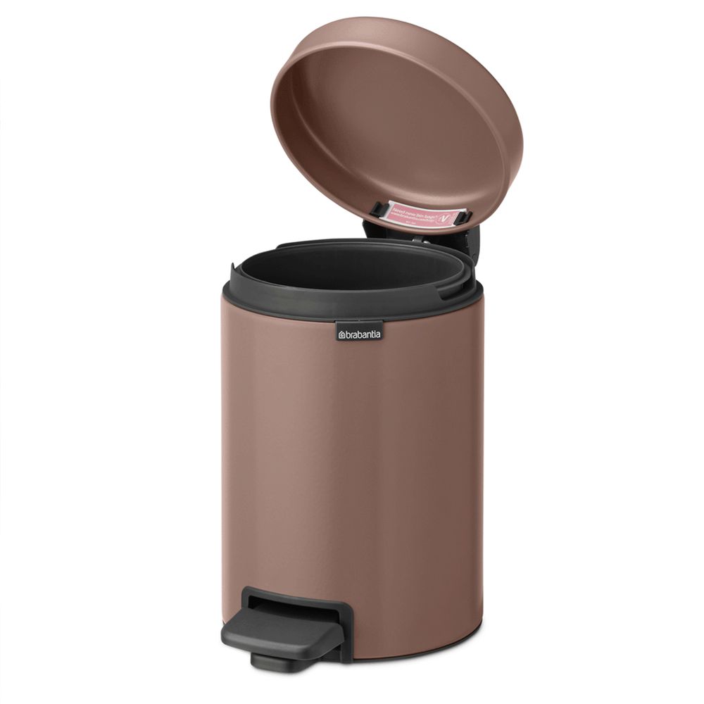 Basurero Pedal NewIcon 3 L Brabantia7#Gris Oscuro