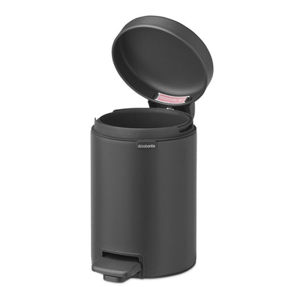 Basurero Pedal NewIcon 3 L Brabantia10#Gris Oscuro