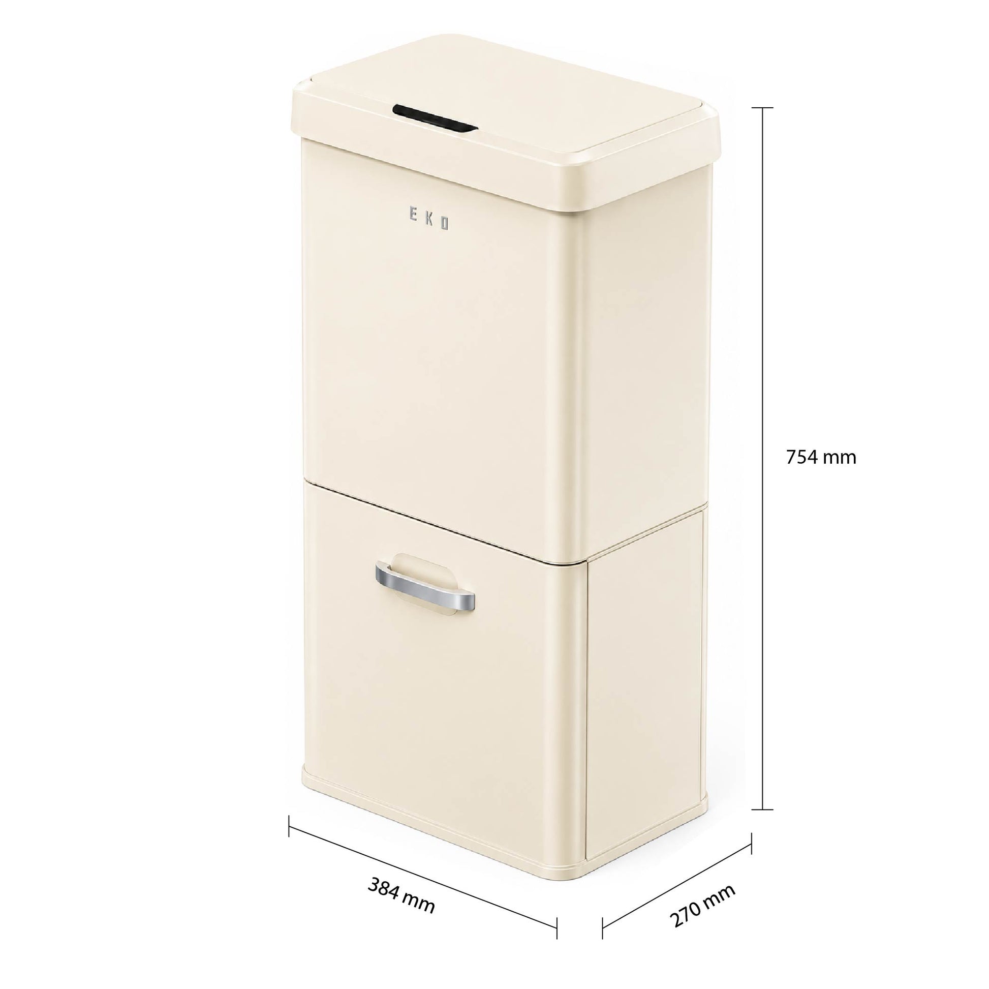 Basurero Vintage 2 Recipientes 50L EKO-Basureros