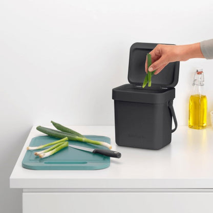Basurero Sort & Go 3 Lts Brabantia3#Negro