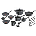 Batería de Cocina Antiadherente 26 Pzs Supercook Tefal1#Negro