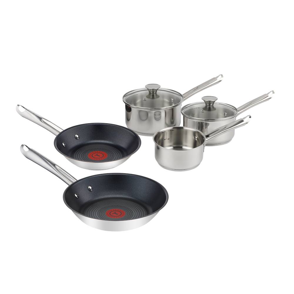 Bateria De Cocina Acero Inoxidable Elementary 7 PCS Tefal6#Acero