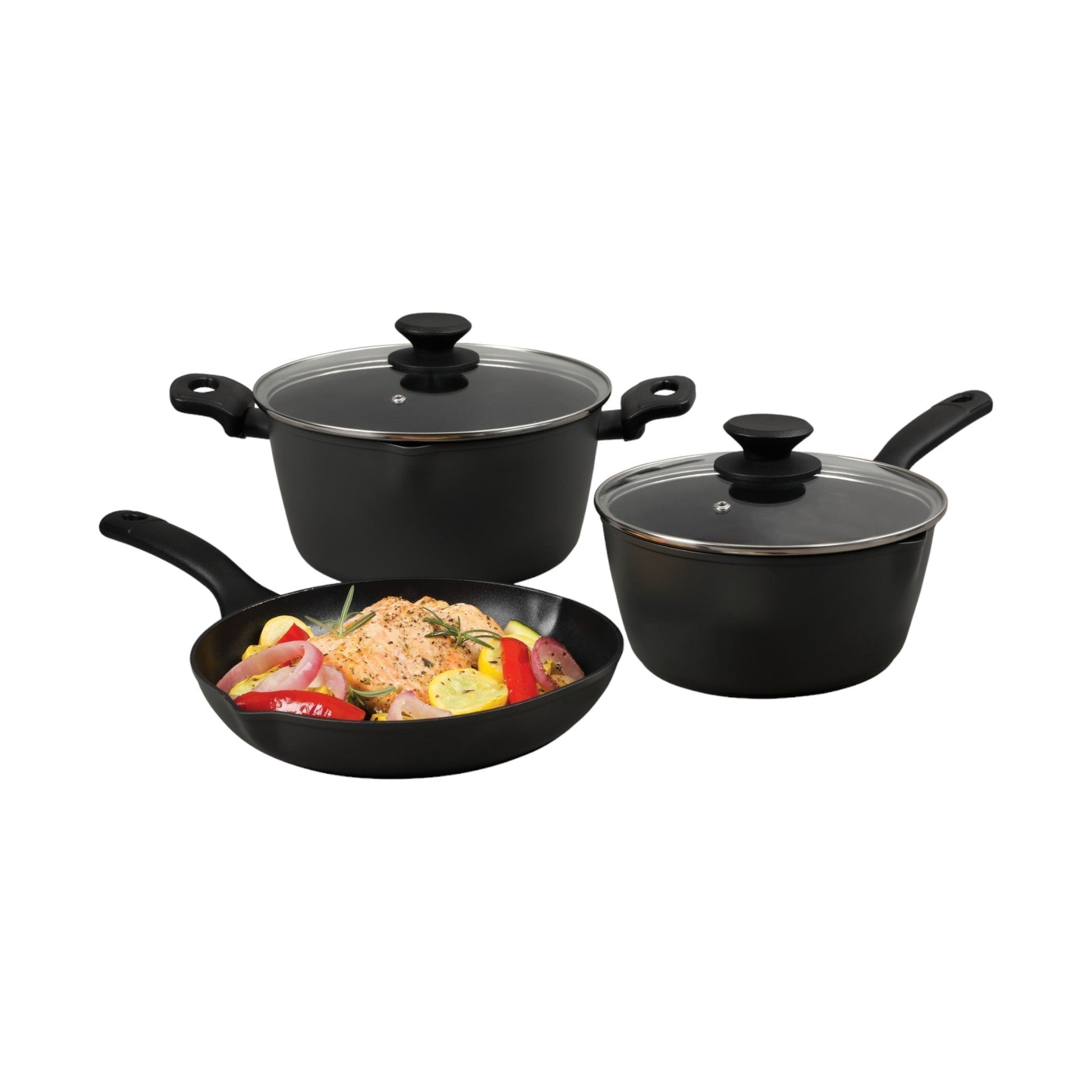 Batería De Cocina Aluminio Kingsway 5 Pzs Oster2#Gris