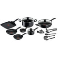 Batería de Cocina Antiadherente Easy Care 20 PCS Negro Tefal1#Negro