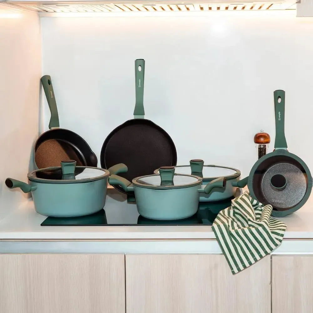 Batería de Cocina Antiadherente Lucca 10 pcs Simplit-Baterias (Juegos de ollas)