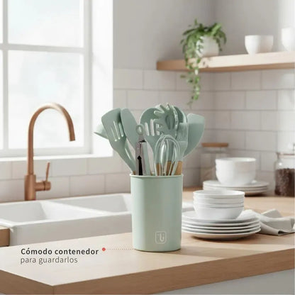 Batería de Cocina Lucca + Set 12 Utensilios Calipso Simplit-Baterias (Juegos de ollas)