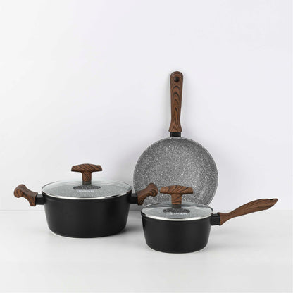 Batería de Cocina Oregon 5 Pzs + Set 12 Utensilios Simplit4#Celeste