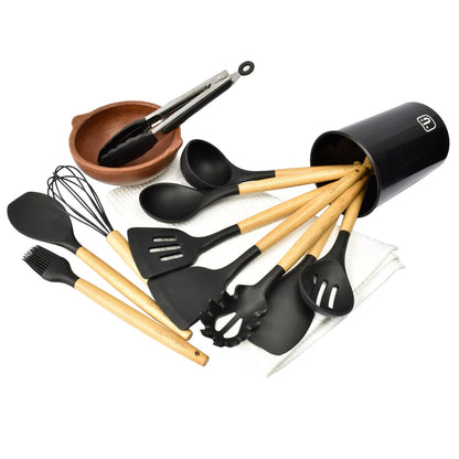 Batería de Cocina Oregon 5 Pzs + Set 12 Utensilios Simplit8#Celeste