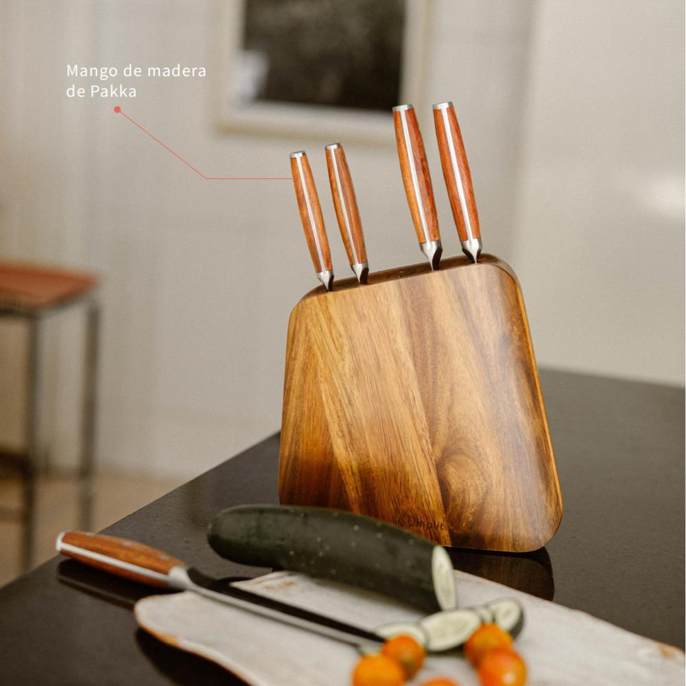 Bateria de Cocina Savannah + Set de Cuchillos Holz Simplit-Baterias (Juegos de ollas)