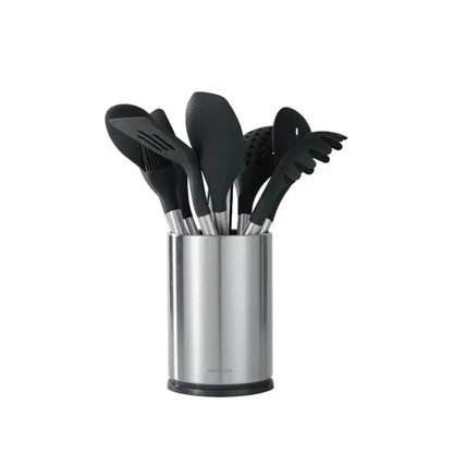 Bateria Simple Cook Mont Blanc 9 pzs + Set de Utensilios Cuisine Negro 10pzs Simple Cook-Kits de Cocción