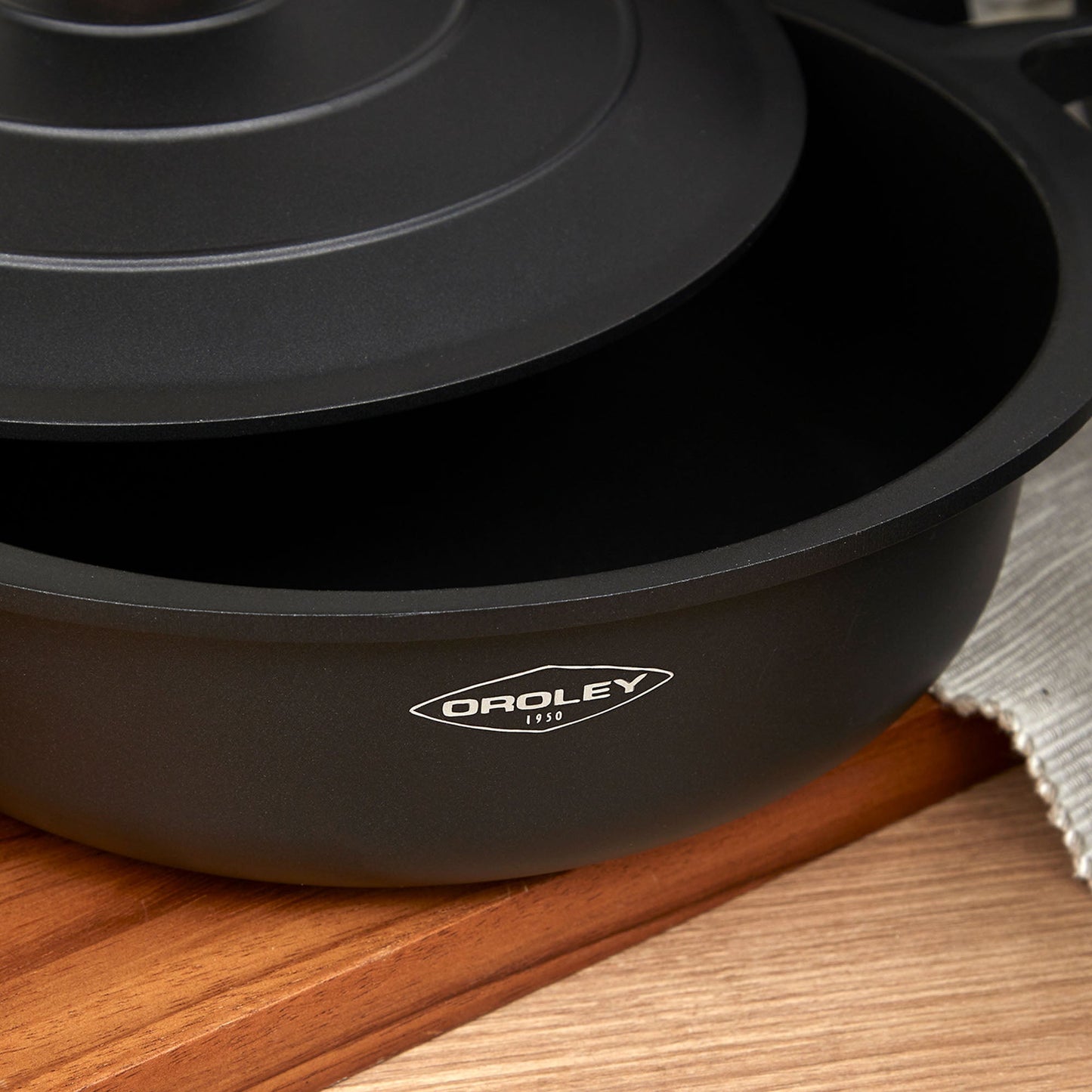 Set Batería Ollas Eco Nature 7 Pzs Oroley8#Gris Oscuro