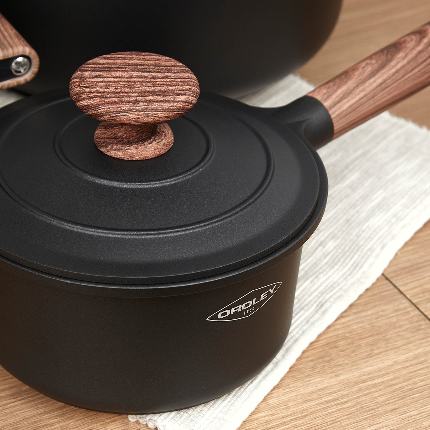 Set Batería Ollas Eco Nature 7 Pzs Oroley7#Gris Oscuro