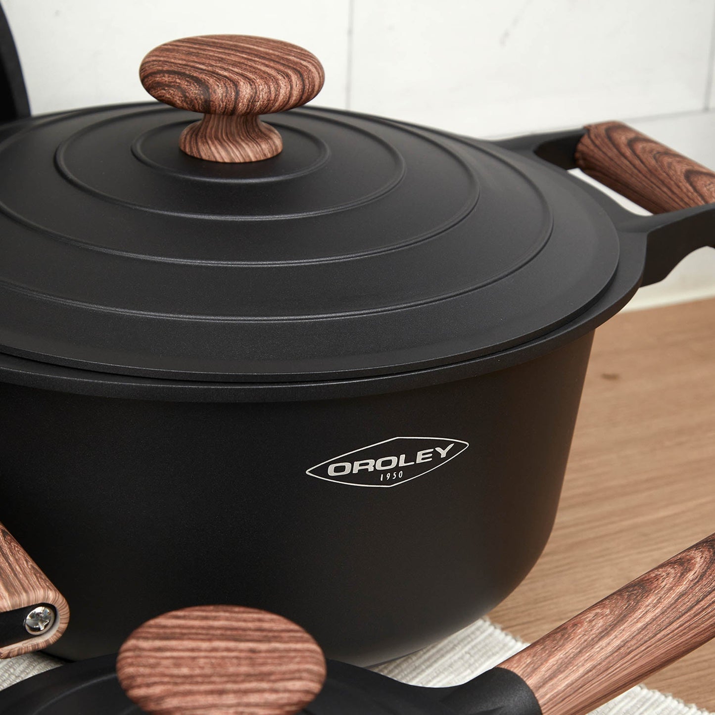 Set Batería Ollas Eco Nature 7 Pzs Oroley5#Gris Oscuro