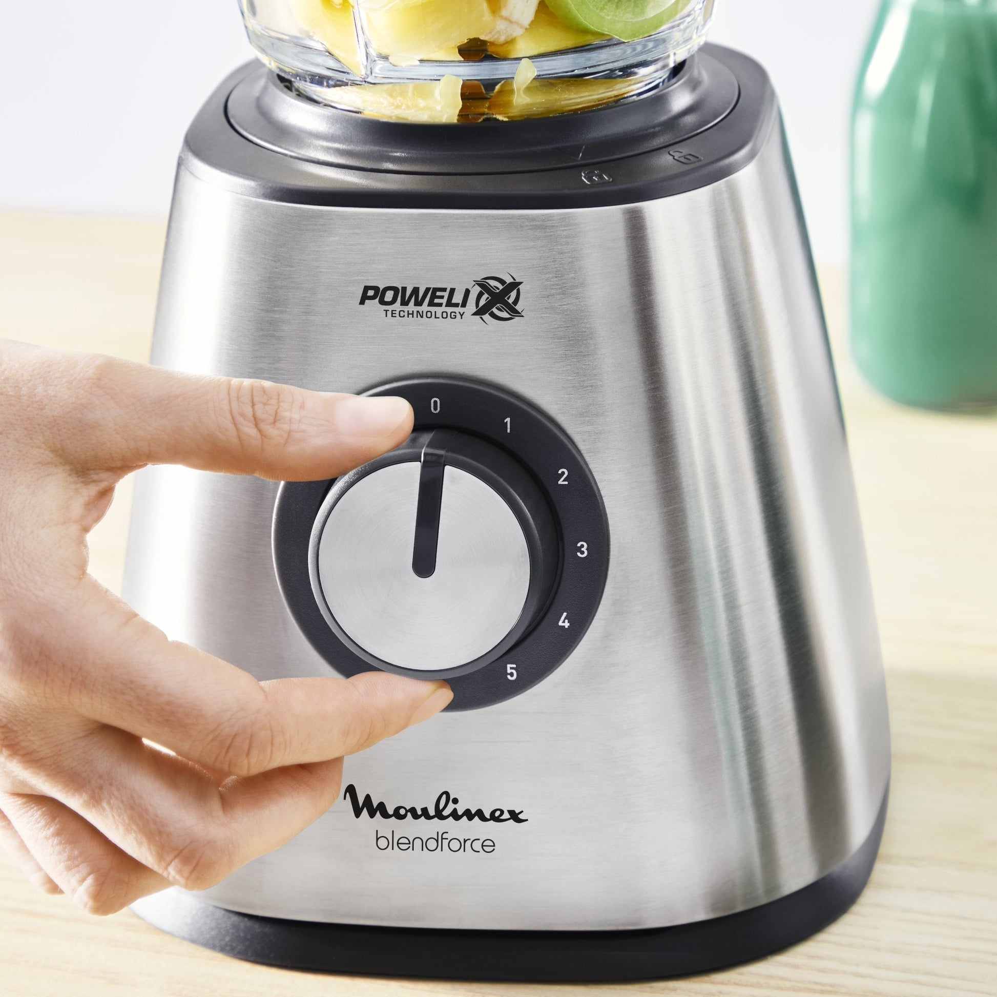 Licuadora Blendforce 5V + Pulse 800W Moulinex4#Plata