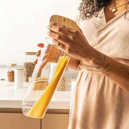 Contenedor Hermético Con Tapa de Bambú Keep 1.5 Lts Ou2#Sin color