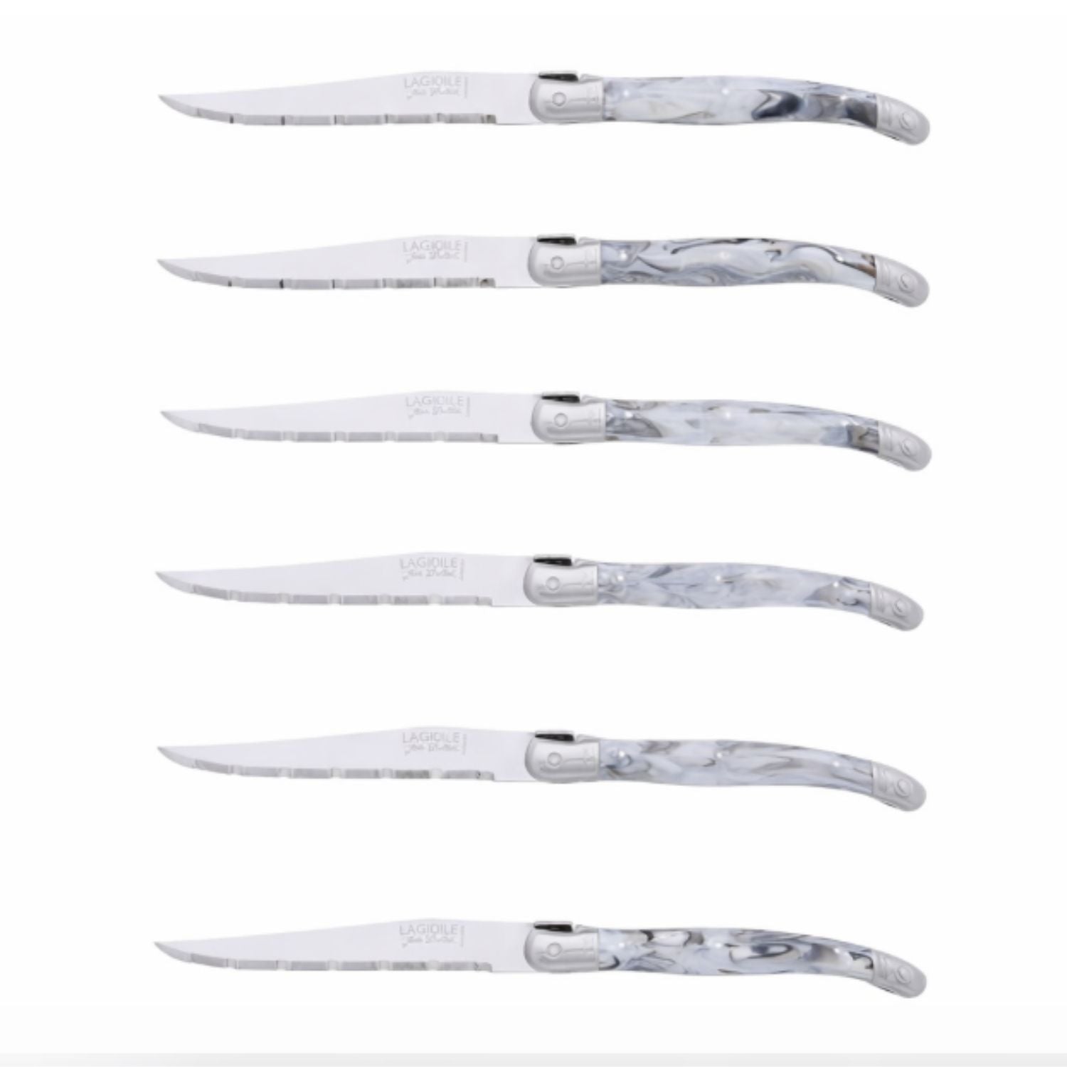 Bloque 6 Cuchillos Laguiole Jean Dubost-Cuchillos