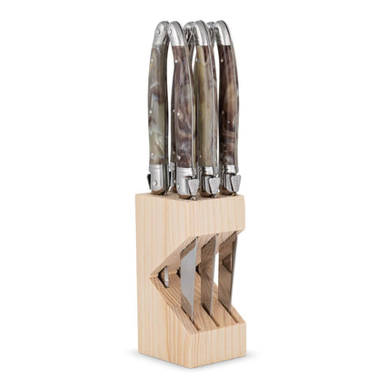 Bloque 6 Cuchillos Laguiole Jean Dubost-Cuchillos
